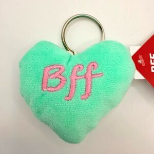 Green Heart BFF Friendship Plush Keychain 3” by American Greetings